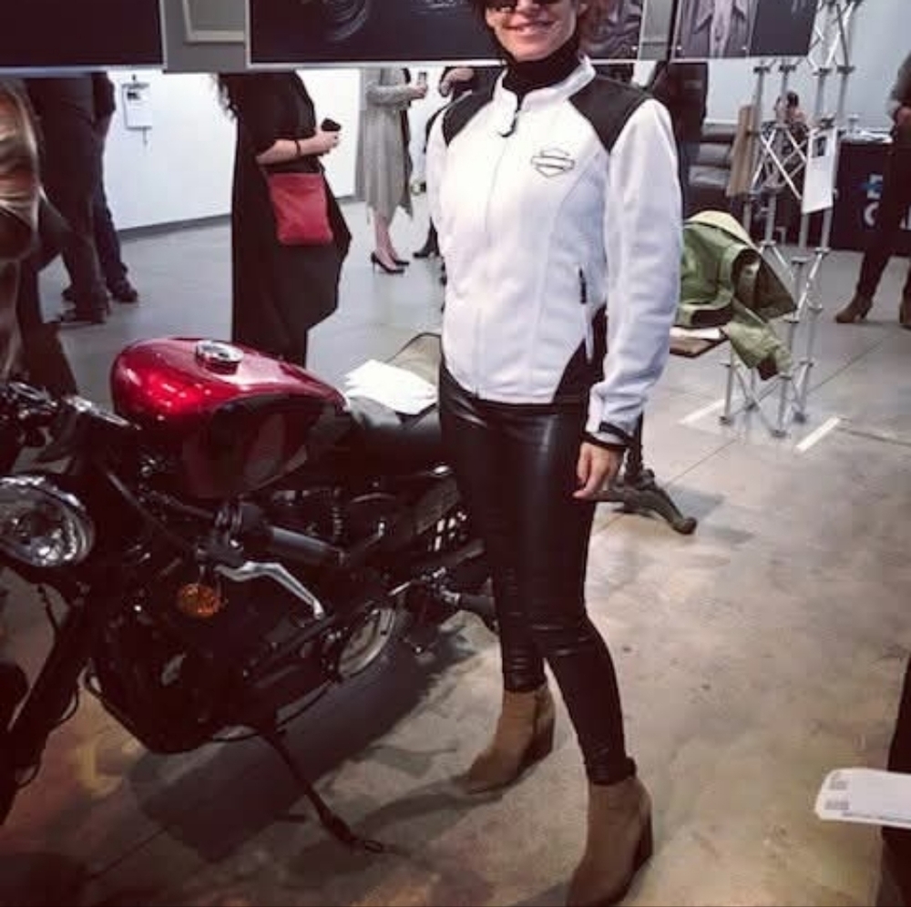 Harley-Davidson Women's Black and White Utility Jacket. Free HD Sunglasses 😎